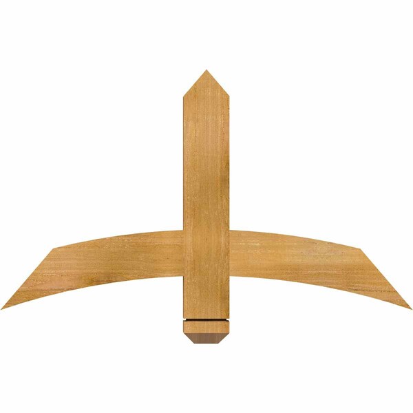 Ekena Millwork Bellingham Rough Sawn Timber Gable Bracket, Western Red Cedar, 36"W x 21"H x 2"D x 4"F, 14/12 Pitch GBW036X21X0204BEL00RWR - main